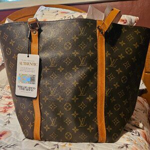 Louis Vuitton Sac Shopping Tote Monogram Shoulder Tote